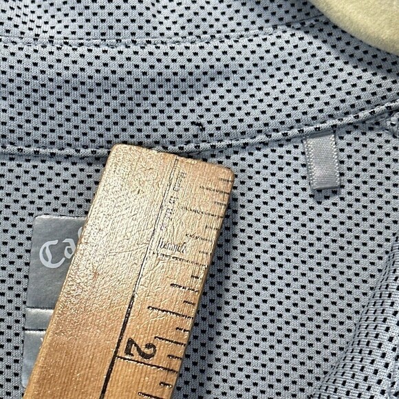 Callaway Polo Shirt Men Extra Large Gray PinDot Opti Dri Swing Tech Golf Stretch - Picture 4 of 14